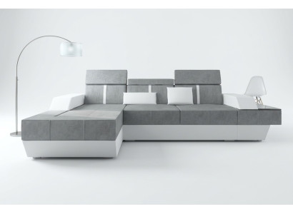 Stoffsofa Ecksofa Textil Stoff Wohnlandschaft Polster Neu Textilsofa Sofa + USB