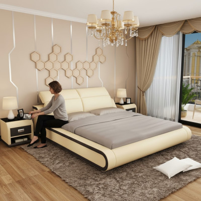 Bett mit USB Polsterbett Doppelbett Ehebett Betten 140/160/180 LB8835