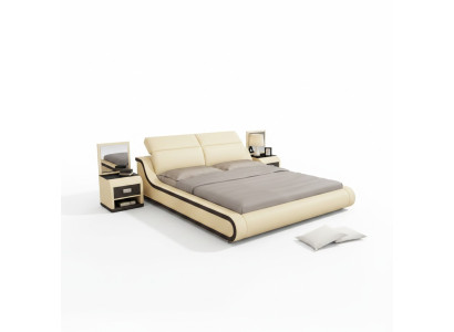 Bett mit USB Polsterbett Doppelbett Ehebett Betten 140/160/180 LB8835