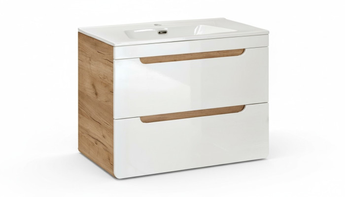 Design Waschbecken 80cm Badezimmer Waschtisch Bad Becken
