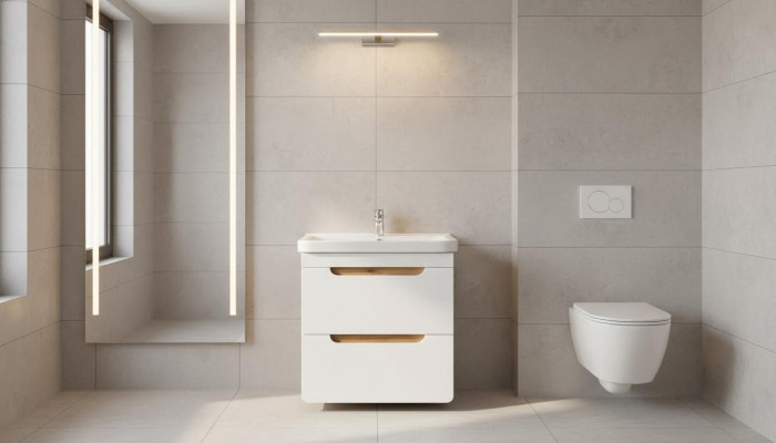 Design Waschbecken 57cm Badezimmer Waschtisch Bad Becken
