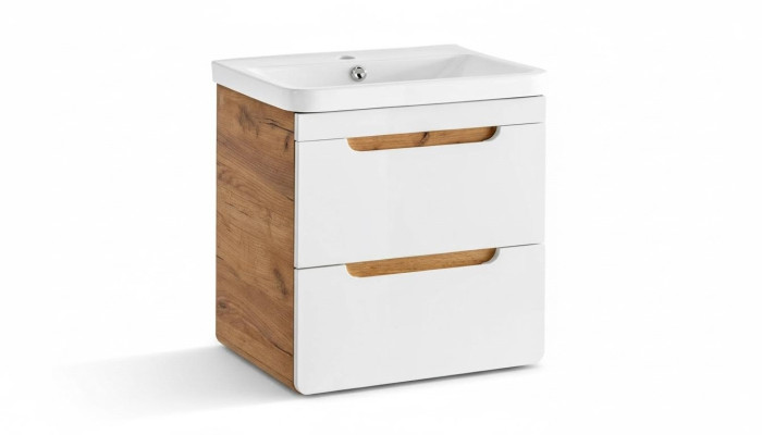 Design Waschbecken 57cm Badezimmer Waschtisch Bad Becken