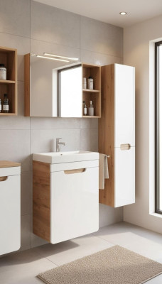 Design Waschbecken Waschtisch Badezimmer Unterschrank Hochglanz