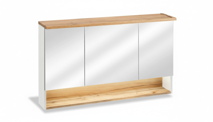 Spiegelschrank Wandschrank Badezimmerschrank mit Spiegel 120 cm LED