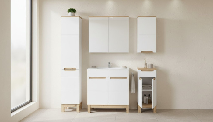 Badmöbelset Badezimmer Waschbecken Badmöbel Set 5tlg. Zimmer
