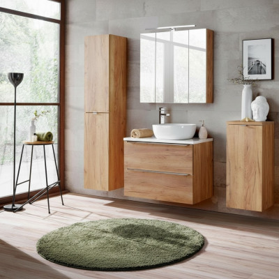 Design Badezimmer Möbel Bad 4 tlg. Set Garnitur Schrank Waschbecken
