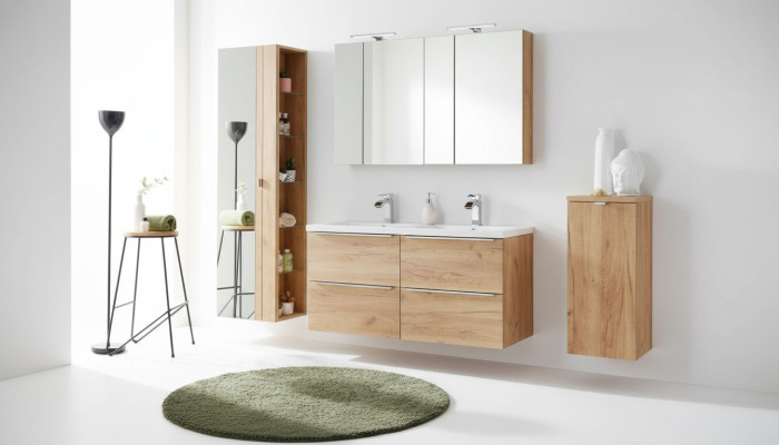 Spiegelschrank Wandschrank Badezimmerschrank mit Spiegel 60 cm Regal