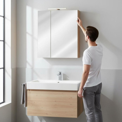 Spiegelschrank Badezimmerschrank Badspiegel 60x16x75 cm Schränke