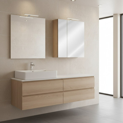 Spiegelschrank Badezimmerschrank Badspiegel 60x16x75 cm Schränke