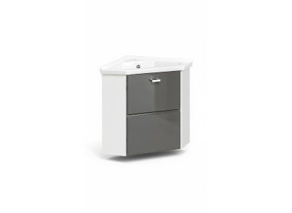 Eck Waschtisch Waschtisch mit Unterschrank 40 cm Ecke Becken Waschbecken Keramik