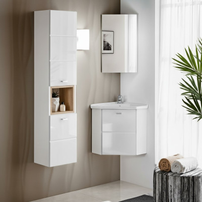 3-tlg. Waschplatz Badmöbel Badezimmer Dekor Set Waschtisch Waschbecken