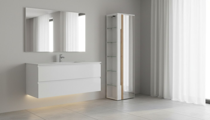 Badezimmer Möbel Spiegel Schrank Hängeregal Regale Schränke Luxus