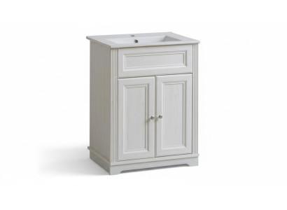 Badmöbel Antik Stil Becken Unterschrank Landhaus Badezimmer 60cm
