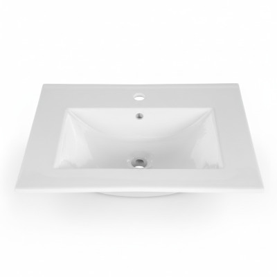 Waschtisch Einbauwaschtisch Waschbecken 60 x 46 cm weiss Badezimmer Waschschale