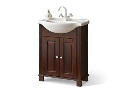 Brauner Waschtisch Unterschrank Hochwertige Waschbecken Badezimmer Möbel 65cm