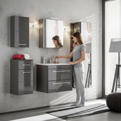 Design Badezimmer Möbel Dekorative Bad Set Garnitur Schrank Waschbecken