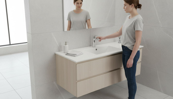 Keramik Waschtisch Waschbecken Aufsatzwaschtisch Weiß Einbau