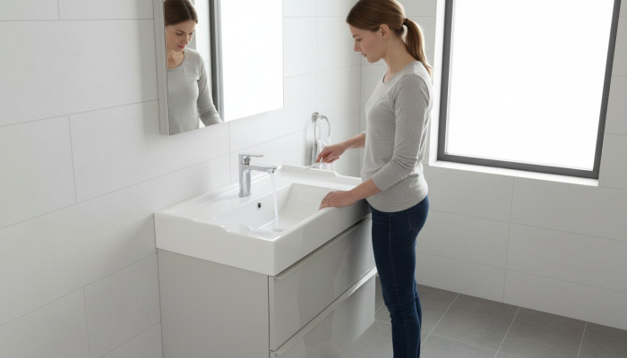 Keramik Waschtisch Waschbecken Modern Dekorative Aufsatzwaschtisch Weiß