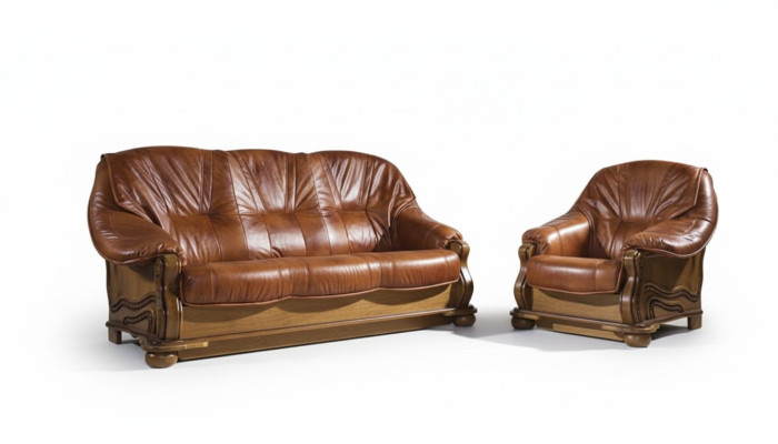 Sofagarnitur 3+1+1 Sitzer Klassischer Wohnlandschaft Polster Couchen Sofas Neu