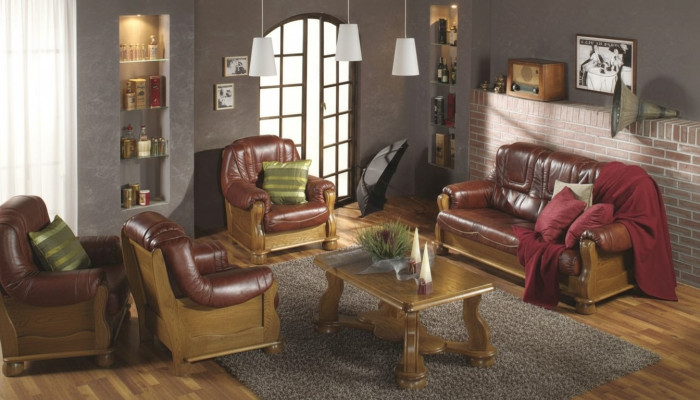 Sofagarnitur 3+1 Sitzer Klassischer Wohnlandschaft Sofas Couchen Polster Sofa