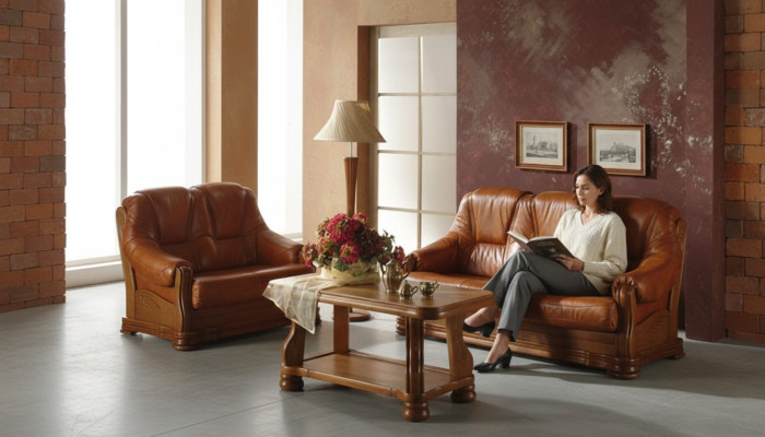 Sofagarnitur 3+2+1 Sitzer Klassischer Wohnlandschaft Sofas Couchen Polster Neu