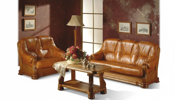Sofagarnitur 3+1+1 Sitzer Klassischer Polster Wohnlandschaft Sofas Couchen Neu