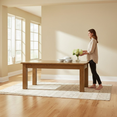 Esstisch 200/400 cm Küchentisch Restaurant Tisch Holz Esszimmer Tische Konferenz