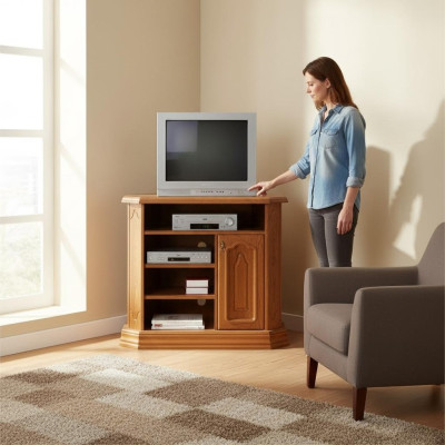 RTV Antik Stil Kommode Fernseh Barock Rokoko TV Hi Fi Schrank Luxus