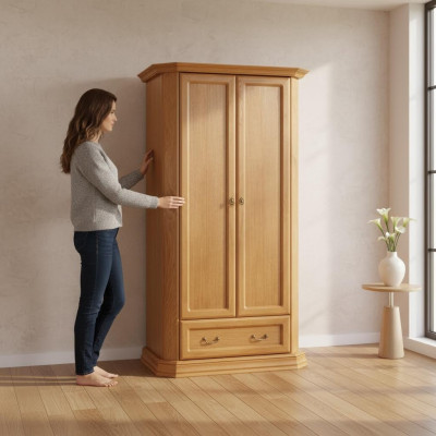 Holz Klassische Schränke Schrank Schrankwand Kleiderschrank Holzschrank Landhaus