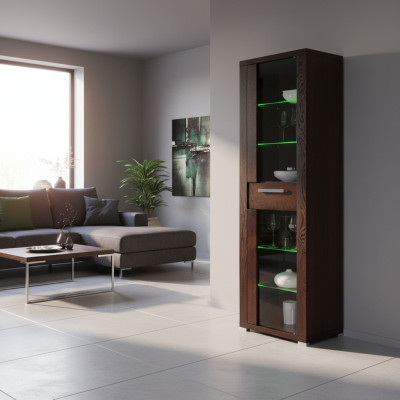 Vitrine Schrank Kommode Glas Regal Vitrinen Regale Holz Deko Schränke Neu