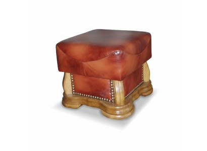 XXL Fußhocker Club Lounge Hocker Leder Textil Dekor Ottoman Designer Pufa