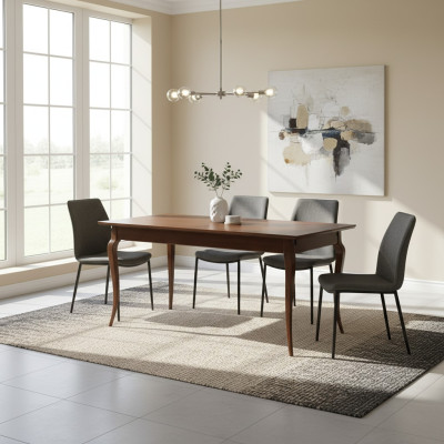 Oval Esstisch Ausziehbar 160/260cm Holz Tische Klassische Esszimmer Möbel Tisch