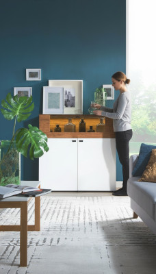 Kommode Eiche Vitrine Kommoden Vitrinen Kommodenschrank Designer Schrank