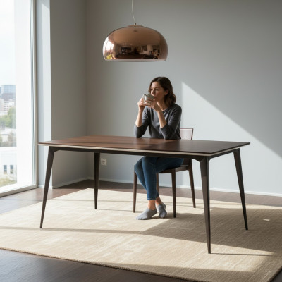 Klassischer designer Esstisch Holz Tisch Tisch Esszimmer Wohnzimmer Modern
