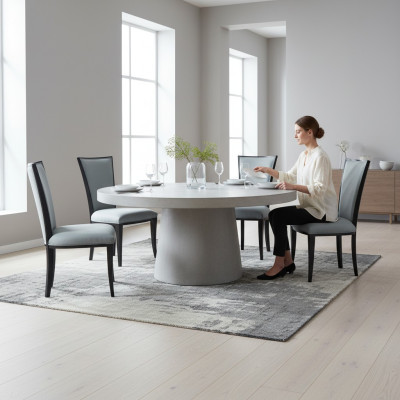 Luxus Sessel Set 4x Stuhl Gruppe Sitz Polster Lehn Stühle Garnitur Holz Massiv