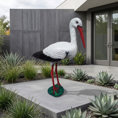 Abstrakter Storch Vogel Garten Dekoration Statue Neu Skulpturen Figuren Skulptur