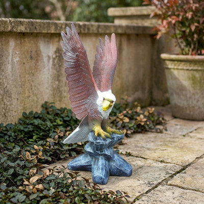 USA Adler Falke Abstrakte moderne Statue Figur Greifvogel Garten Deko 100cm