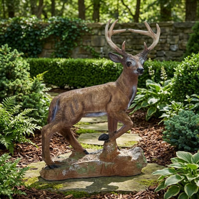 Hirsch Elch Wald Dekorative moderne Skulptur eines Hirsches Dekoration Garten