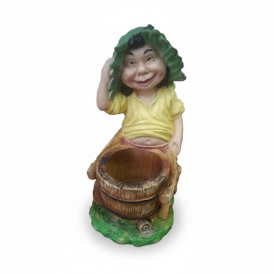 Hässlige Garten Gnom  Figur Ganze 48cm zum Verunstalten des eigenen Gartens Neu