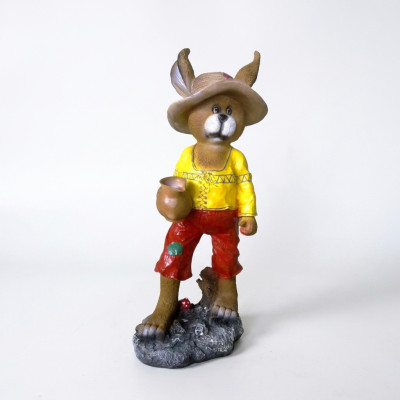 Hase figur abstrakte figuren statuen moderne statue bunt bemalt neu 76cm