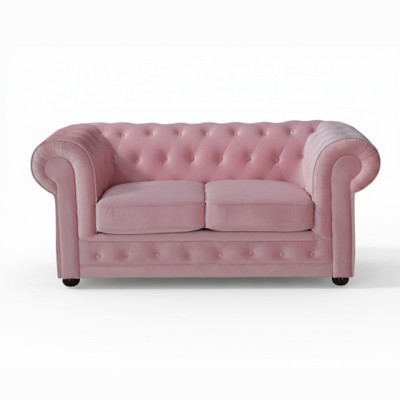Chesterfield Sofa Couch Polster Stoff Leder Couchen Polster Garnitur 4 Sitzers