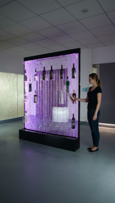 Led Wasser Wand Bar Regal Säule Wassersäulen Theke Regale Designer