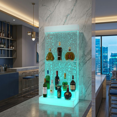 Designer LED Bar Ablagen Wasser Wand Bar Theke Regal Möbel