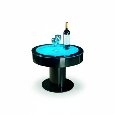 Runder Tisch Bar Rund Tische LED Wasser Spiel Beleuchtet LED Möbel