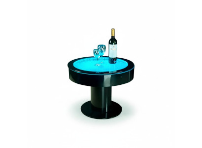 Runder Tisch Bar Rund Tische LED Wasser Spiel Beleuchtet LED Möbel