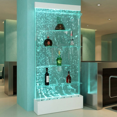 Regale Designer Beleuchtet Led Wasser Wand Bar Regal Säule Theke Wassersäulen