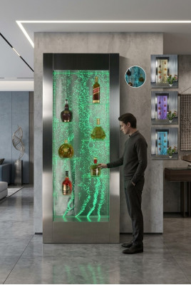 Regale Designer Beleuchtet Led Wasser Wand Bar Regal Säule