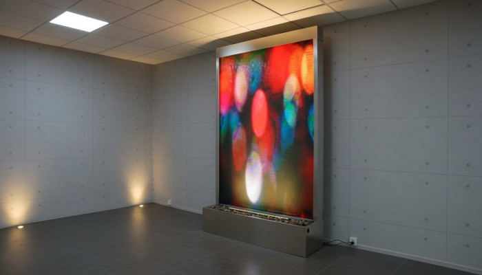 Wasser Wand Water Wall Säule Unterschrank Ragal Vitrine Wasserwände
