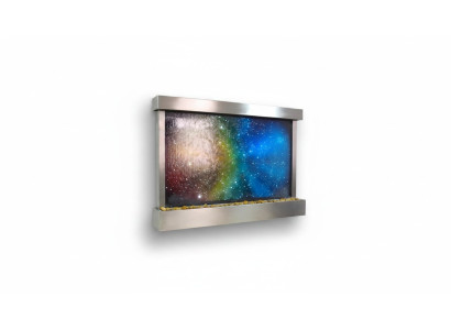 LED Wasserwand Designer Wasser Säulen Wasserfall Bild Rahmen 145x97