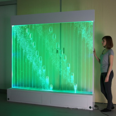 Moderne Trennwand Wasser Wände LED Wasserwand Beleuchtete Dekorative Wand